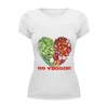 Заказать женскую футболку в Москве. Футболка базовая GO VEGGIE! от RainbowSoul - готовые дизайны и нанесение принтов.
