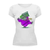 Заказать женскую футболку в Москве. Футболка базовая Танцуют все! от T-shirt print  - готовые дизайны и нанесение принтов.