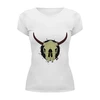 Заказать женскую футболку в Москве. Футболка базовая Skull Bull от denis01001 - готовые дизайны и нанесение принтов.