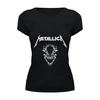 Заказать женскую футболку в Москве. Футболка базовая Metallica от BURNSHIRTS - готовые дизайны и нанесение принтов.
