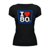 Заказать женскую футболку в Москве. Футболка базовая I LOVE 80'S от balden - готовые дизайны и нанесение принтов.