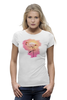 Заказать женскую футболку в Москве. Футболка базовая Фламинго от RoxyStyle - готовые дизайны и нанесение принтов.