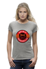 Заказать женскую футболку в Москве. Футболка базовая Spirit BJJ Sakhalin Logo (Gray) от kiralabu - готовые дизайны и нанесение принтов.