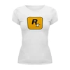 Заказать женскую футболку в Москве. Футболка базовая Rockstar от GOOD PRINT - готовые дизайны и нанесение принтов.