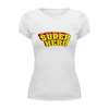 Заказать женскую футболку в Москве. Футболка базовая Super hero от THE_NISE  - готовые дизайны и нанесение принтов.
