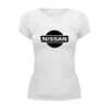 Заказать женскую футболку в Москве. Футболка базовая Nissan от THE_NISE  - готовые дизайны и нанесение принтов.
