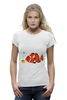 Заказать женскую футболку в Москве. Футболка базовая Рыба клоун от galkagalka - готовые дизайны и нанесение принтов.