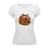 Заказать женскую футболку в Москве. Футболка базовая Гамбургер от THE_NISE  - готовые дизайны и нанесение принтов.