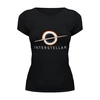 Заказать женскую футболку в Москве. Футболка базовая Интерстеллар (Interstellar) от coolmag - готовые дизайны и нанесение принтов.