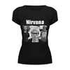Заказать женскую футболку в Москве. Футболка базовая Nirvana от stanummm - готовые дизайны и нанесение принтов.