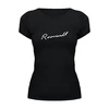 Заказать женскую футболку в Москве. Футболка базовая Roosevelt black t-shirt от Alcochat - готовые дизайны и нанесение принтов.