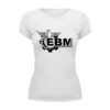 Заказать женскую футболку в Москве. Футболка базовая EBM Deutschland Лого от Black Pimpf - готовые дизайны и нанесение принтов.