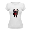 Заказать женскую футболку в Москве. Футболка базовая Собака-целовака              от dyzel1 - готовые дизайны и нанесение принтов.