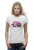 Заказать женскую футболку в Москве. Футболка базовая Nyan cat от yes.you.can. - готовые дизайны и нанесение принтов.