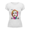 Заказать женскую футболку в Москве. Футболка базовая Madonna от Fedor - готовые дизайны и нанесение принтов.