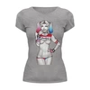Заказать женскую футболку в Москве. Футболка базовая Харли Квинн (Harley Quinn) от prodesign - готовые дизайны и нанесение принтов.