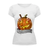 Заказать женскую футболку в Москве. Футболка базовая Helloween от Антон Величко - готовые дизайны и нанесение принтов.