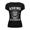 Заказать женскую футболку в Москве. Футболка базовая Asking Alexandria от geekbox - готовые дизайны и нанесение принтов.