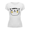 Заказать женскую футболку в Москве. Футболка базовая Счастливый кот от denis01001 - готовые дизайны и нанесение принтов.