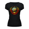 Заказать женскую футболку в Москве. Футболка базовая USSR 3D от balden - готовые дизайны и нанесение принтов.