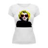 Заказать женскую футболку в Москве. Футболка базовая Мэрилин Монро (Marilyn Monroe) от fanart - готовые дизайны и нанесение принтов.