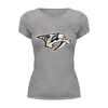 Заказать женскую футболку в Москве. Футболка базовая Nashville Predators / NHL USA от KinoArt - готовые дизайны и нанесение принтов.