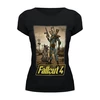 Заказать женскую футболку в Москве. Футболка базовая Fallout 4 от Curipopik - готовые дизайны и нанесение принтов.