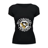 Заказать женскую футболку в Москве. Футболка базовая Pittsburgh Penguins от Евгения Железкина - готовые дизайны и нанесение принтов.