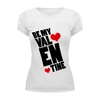 Заказать женскую футболку в Москве. Футболка базовая Be my Valentine                    от Savara - готовые дизайны и нанесение принтов.