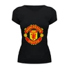 Заказать женскую футболку в Москве. Футболка базовая Manchester United от margo23 - готовые дизайны и нанесение принтов.
