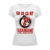 Заказать женскую футболку в Москве. Футболка базовая Rage Against the Machine от geekbox - готовые дизайны и нанесение принтов.