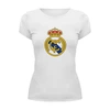 Заказать женскую футболку в Москве. Футболка базовая Real Madrid от THE_NISE  - готовые дизайны и нанесение принтов.