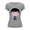Заказать женскую футболку в Москве. Футболка базовая Спок (Star Trek) от coolmag - готовые дизайны и нанесение принтов.