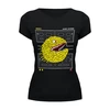Заказать женскую футболку в Москве. Футболка базовая Pac-Man от printik - готовые дизайны и нанесение принтов.
