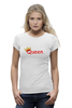 Заказать женскую футболку в Москве. Футболка базовая Queen от dosiks97 - готовые дизайны и нанесение принтов.