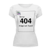 Заказать женскую футболку в Москве. Футболка базовая Error 404 от geekbox - готовые дизайны и нанесение принтов.