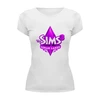 Заказать женскую футболку в Москве. Футболка базовая The Sims 3 от THE_NISE  - готовые дизайны и нанесение принтов.