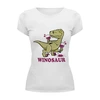 Заказать женскую футболку в Москве. Футболка базовая Winosaur от Romanova - готовые дизайны и нанесение принтов.