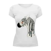 Заказать женскую футболку в Москве. Футболка базовая зебра от anna_bell - готовые дизайны и нанесение принтов.