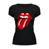 Заказать женскую футболку в Москве. Футболка базовая The Rolling Stones от coolmag - готовые дизайны и нанесение принтов.