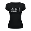 Заказать женскую футболку в Москве. Футболка базовая Je suis Charlie... от Pinky-Winky - готовые дизайны и нанесение принтов.