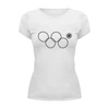 Заказать женскую футболку в Москве. Футболка базовая нераскрывшееся олимпийское кольцо от denis87 - готовые дизайны и нанесение принтов.