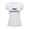 Заказать женскую футболку в Москве. Футболка базовая Seattle Seahawks от dobryidesign - готовые дизайны и нанесение принтов.