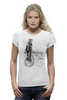 Заказать женскую футболку в Москве. Футболка базовая Bike Punk Cat от oneredfoxstore@gmail.com - готовые дизайны и нанесение принтов.