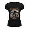 Заказать женскую футболку в Москве. Футболка базовая Guns n Roses от Djimas Leonki - готовые дизайны и нанесение принтов.
