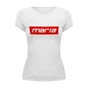 Заказать женскую футболку в Москве. Футболка базовая Maria от THE_NISE  - готовые дизайны и нанесение принтов.