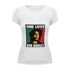 Заказать женскую футболку в Москве. Футболка базовая Bob Marley  от gareula - готовые дизайны и нанесение принтов.
