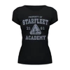 Заказать женскую футболку в Москве. Футболка базовая Starfleet Academy от geekbox - готовые дизайны и нанесение принтов.