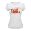 Заказать женскую футболку в Москве. Футболка базовая Rock'n'Roll retro от Fix Print - готовые дизайны и нанесение принтов.