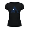 Заказать женскую футболку в Москве. Футболка базовая Moon Destroyer от oneredfoxstore@gmail.com - готовые дизайны и нанесение принтов.